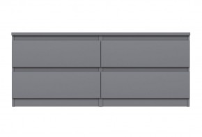 2.03.03.100.4 КАСТОР тумба 4 ящика RU серая в Нижнекамске - nizhnekamsk.ok-mebel.com | фото 2