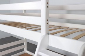 АДЕЛЬ Кровать двухъярусная с наклонной лестницей (белый) в Нижнекамске - nizhnekamsk.ok-mebel.com | фото 6