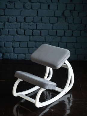 Балансирующий коленный стул Конёк Горбунёк (Белый) в Нижнекамске - nizhnekamsk.ok-mebel.com | фото 3