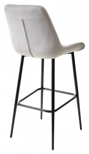 Барный стул ХОФМАН, цвет H-09 Светло-серый, велюр / черный каркас М-City в Нижнекамске - nizhnekamsk.ok-mebel.com | фото 6