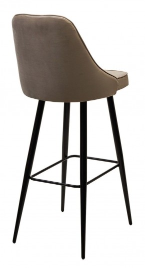 Барный стул NEPAL-BAR БЕЖЕВЫЙ #5, велюр/ черный каркас (H=78cm) М-City в Нижнекамске - nizhnekamsk.ok-mebel.com | фото 3