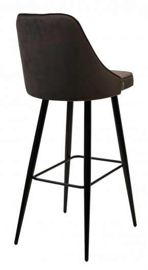 Барный стул NEPAL-BAR ГРАФИТ #14, велюр/ черный каркас (H=78cm) М-City в Нижнекамске - nizhnekamsk.ok-mebel.com | фото 3