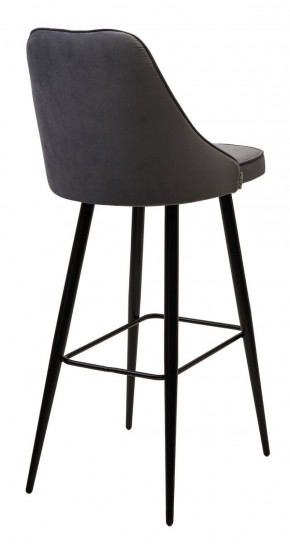 Барный стул NEPAL-BAR СЕРЫЙ #27, велюр/ черный каркас (H=78cm) М-City в Нижнекамске - nizhnekamsk.ok-mebel.com | фото 3