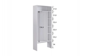 БАСКО Прихожая К1 (кашемир) в Нижнекамске - nizhnekamsk.ok-mebel.com | фото 6
