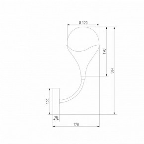 Бра Eurosvet Calyx 60168/1 латунь в Нижнекамске - nizhnekamsk.ok-mebel.com | фото 3