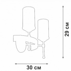 Бра Vitaluce V1813 V1813-7/2A в Нижнекамске - nizhnekamsk.ok-mebel.com | фото 2