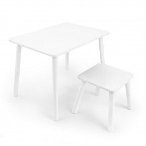 Детский комплект стол и табурет Rolti Baby (белая столешница/белое сиденье/белые ножки) в Нижнекамске - nizhnekamsk.ok-mebel.com | фото