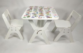 Детский растущий стол-парта и два стула Я САМ "Умка-Дуо" (Алфавит) в Нижнекамске - nizhnekamsk.ok-mebel.com | фото
