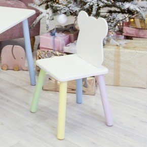Детский стул Мишутка (Белый/Белый/Цветной) в Нижнекамске - nizhnekamsk.ok-mebel.com | фото