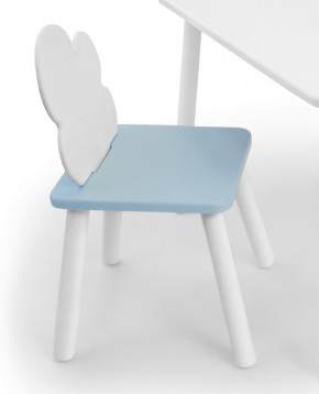 Детский стул Облачко (Белый/Голубой/Белый) в Нижнекамске - nizhnekamsk.ok-mebel.com | фото 1