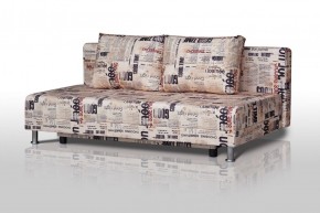 Диван-кровать Комфорт без подлокотников Принт "Gazeta" (2 подушки) в Нижнекамске - nizhnekamsk.ok-mebel.com | фото 1