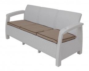 Диван Yalta Premium Sofa 3 Set (Ялта) белый (+подушки под спину) в Нижнекамске - nizhnekamsk.ok-mebel.com | фото