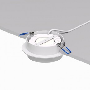 DK2090-WH Встраиваемый светильник FLAT, IP 20, до 15 Вт, GX53, LED, белый, алюминий в Нижнекамске - nizhnekamsk.ok-mebel.com | фото 3