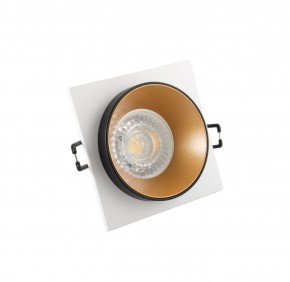 DK2402-GD Встраиваемый светильник, IP 20, 50 Вт, GU10, черный/золотой, алюминий в Нижнекамске - nizhnekamsk.ok-mebel.com | фото