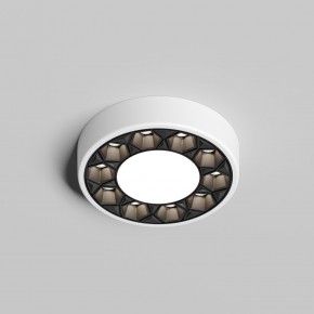 DK2440-WB Встраиваемый светильник DUAL 5+5 Вт, LED 4000K, IP 20, d90mm, белый/черный, алюминий/акрил в Нижнекамске - nizhnekamsk.ok-mebel.com | фото