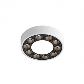 DK2440-WB Встраиваемый светильник DUAL 5+5 Вт, LED 4000K, IP 20, d90mm, белый/черный, алюминий/акрил в Нижнекамске - nizhnekamsk.ok-mebel.com | фото 4
