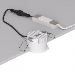 DK2510-WB Встраиваемый светильник SPACE со светодиодом d65 220V 8W 38° 4000К IP20 белый/черный алюминий в Нижнекамске - nizhnekamsk.ok-mebel.com | фото 3