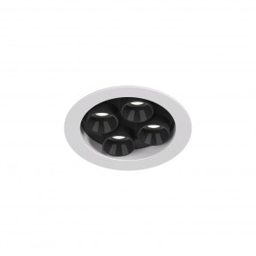 DK2510-WB Встраиваемый светильник SPACE со светодиодом d65 220V 8W 38° 4000К IP20 белый/черный алюминий в Нижнекамске - nizhnekamsk.ok-mebel.com | фото 4