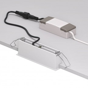DK2514-WB Встраиваемый светильник SPACE со светодиодом L126mm 220V 10W 38° 4000К IP20 белый/черный алюминий в Нижнекамске - nizhnekamsk.ok-mebel.com | фото 3