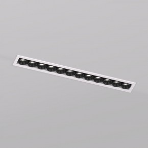 DK2515-WB Встраиваемый светильник SPACE со светодиодом L240mm 220V 20W 38° 4000К IP20 белый/черный алюминий в Нижнекамске - nizhnekamsk.ok-mebel.com | фото