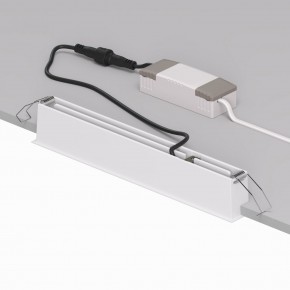DK2515-WB Встраиваемый светильник SPACE со светодиодом L240mm 220V 20W 38° 4000К IP20 белый/черный алюминий в Нижнекамске - nizhnekamsk.ok-mebel.com | фото 3