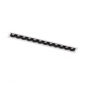 DK2515-WB Встраиваемый светильник SPACE со светодиодом L240mm 220V 20W 38° 4000К IP20 белый/черный алюминий в Нижнекамске - nizhnekamsk.ok-mebel.com | фото 4