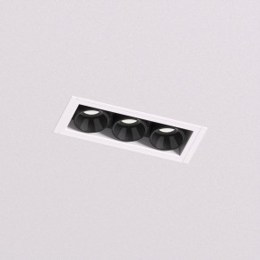 DK2530-WB Встраиваемый светильник SPACE со светодиодом под шпатлевку L69mm 220V 6W 38° 4000К IP20 белый/черный алюминий в Нижнекамске - nizhnekamsk.ok-mebel.com | фото