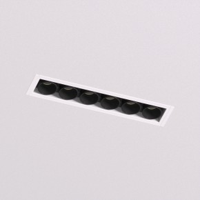 DK2531-WB Встраиваемый светильник SPACE со светодиодом под шпатлевку L126mm 220V 10W 38° 4000К IP20 белый/черный алюминий в Нижнекамске - nizhnekamsk.ok-mebel.com | фото 2