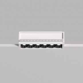 DK2531-WB Встраиваемый светильник SPACE со светодиодом под шпатлевку L126mm 220V 10W 38° 4000К IP20 белый/черный алюминий в Нижнекамске - nizhnekamsk.ok-mebel.com | фото 3