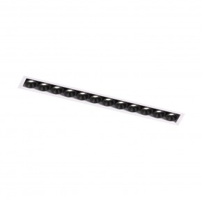 DK2532-WB Встраиваемый светильник SPACE со светодиодом под шпатлевку L240mm 220V 20W 38° 4000К IP20 белый/черный алюминий в Нижнекамске - nizhnekamsk.ok-mebel.com | фото 5