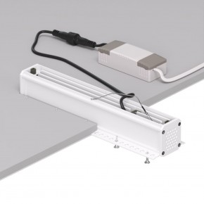 DK2532-WB Встраиваемый светильник SPACE со светодиодом под шпатлевку L240mm 220V 20W 38° 4000К IP20 белый/черный алюминий в Нижнекамске - nizhnekamsk.ok-mebel.com | фото 6