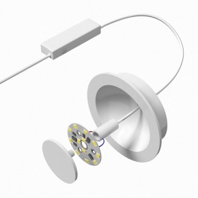 DK2700-WH Встраиваемый светильник, IP 20, 7 Вт, LED 3000, белый, алюминий в Нижнекамске - nizhnekamsk.ok-mebel.com | фото 4