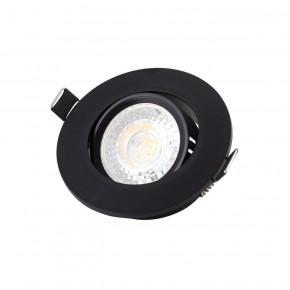 DK3020-BK Встраиваемый светильник, IP 20, 10 Вт, GU5.3, LED, черный, пластик в Нижнекамске - nizhnekamsk.ok-mebel.com | фото