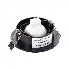 DK3020-BK Встраиваемый светильник, IP 20, 10 Вт, GU5.3, LED, черный, пластик в Нижнекамске - nizhnekamsk.ok-mebel.com | фото 3