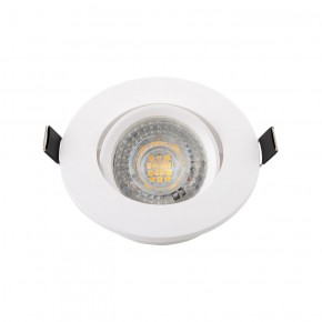 DK3020-WH Встраиваемый светильник, IP 20, 10 Вт, GU5.3, LED, белый, пластик в Нижнекамске - nizhnekamsk.ok-mebel.com | фото 2