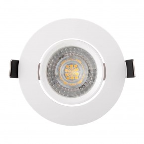 DK3020-WH Встраиваемый светильник, IP 20, 10 Вт, GU5.3, LED, белый, пластик в Нижнекамске - nizhnekamsk.ok-mebel.com | фото