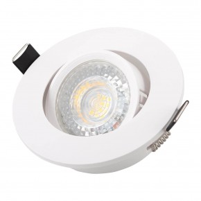 DK3020-WH Встраиваемый светильник, IP 20, 10 Вт, GU5.3, LED, белый, пластик в Нижнекамске - nizhnekamsk.ok-mebel.com | фото 2
