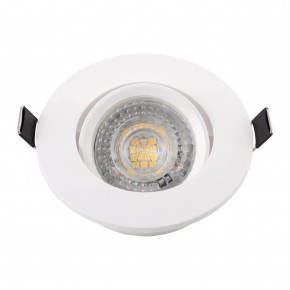 DK3020-WH Встраиваемый светильник, IP 20, 10 Вт, GU5.3, LED, белый, пластик в Нижнекамске - nizhnekamsk.ok-mebel.com | фото 4