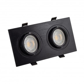 DK3022-BK Встраиваемый светильник, IP 20, 10 Вт, GU5.3, LED, черный, пластик в Нижнекамске - nizhnekamsk.ok-mebel.com | фото