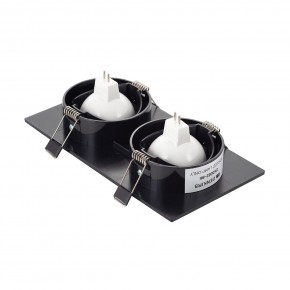 DK3022-BK Встраиваемый светильник, IP 20, 10 Вт, GU5.3, LED, черный, пластик в Нижнекамске - nizhnekamsk.ok-mebel.com | фото 3
