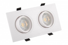 DK3022-WH Встраиваемый светильник, IP 20, 10 Вт, GU5.3, LED, белый, пластик в Нижнекамске - nizhnekamsk.ok-mebel.com | фото