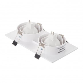 DK3022-WH Встраиваемый светильник, IP 20, 10 Вт, GU5.3, LED, белый, пластик в Нижнекамске - nizhnekamsk.ok-mebel.com | фото 3