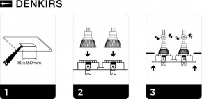 DK3022-WH Встраиваемый светильник, IP 20, 10 Вт, GU5.3, LED, белый, пластик в Нижнекамске - nizhnekamsk.ok-mebel.com | фото 6