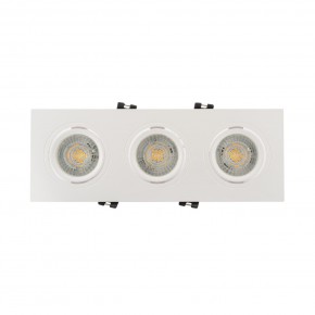 DK3023-WH Встраиваемый светильник, IP 20, 10 Вт, GU5.3, LED, белый, пластик в Нижнекамске - nizhnekamsk.ok-mebel.com | фото