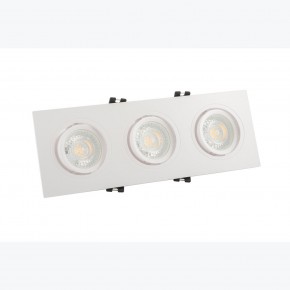 DK3023-WH Встраиваемый светильник, IP 20, 10 Вт, GU5.3, LED, белый, пластик в Нижнекамске - nizhnekamsk.ok-mebel.com | фото 2
