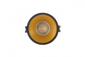 DK3026-BG Встраиваемый светильник, IP 20, 10 Вт, GU5.3, LED, черный/золотой, пластик в Нижнекамске - nizhnekamsk.ok-mebel.com | фото