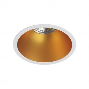 DK3026-WG Встраиваемый светильник, IP 20, 10 Вт, GU5.3, LED, белый/золотой, пластик в Нижнекамске - nizhnekamsk.ok-mebel.com | фото