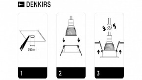 DK3026-WH Встраиваемый светильник, IP 20, 10 Вт, GU5.3, LED, белый, пластик в Нижнекамске - nizhnekamsk.ok-mebel.com | фото 7