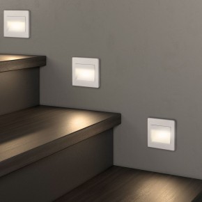 DK3050-WH Светильник встраиваемый в стену, IP 20, LED 3000, 1 Вт, белый, пластик в Нижнекамске - nizhnekamsk.ok-mebel.com | фото 6