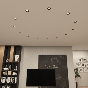 DK3055-BK Встраиваемый светильник, IP 20, 10 Вт, GU5.3, LED, черный, пластик в Нижнекамске - nizhnekamsk.ok-mebel.com | фото 3